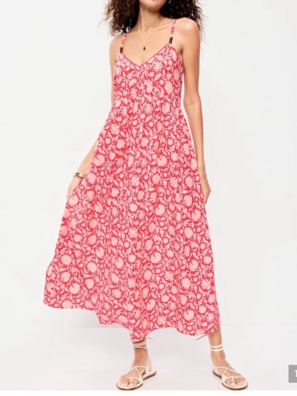 Old Navy Pink Floral Lightweight Dress